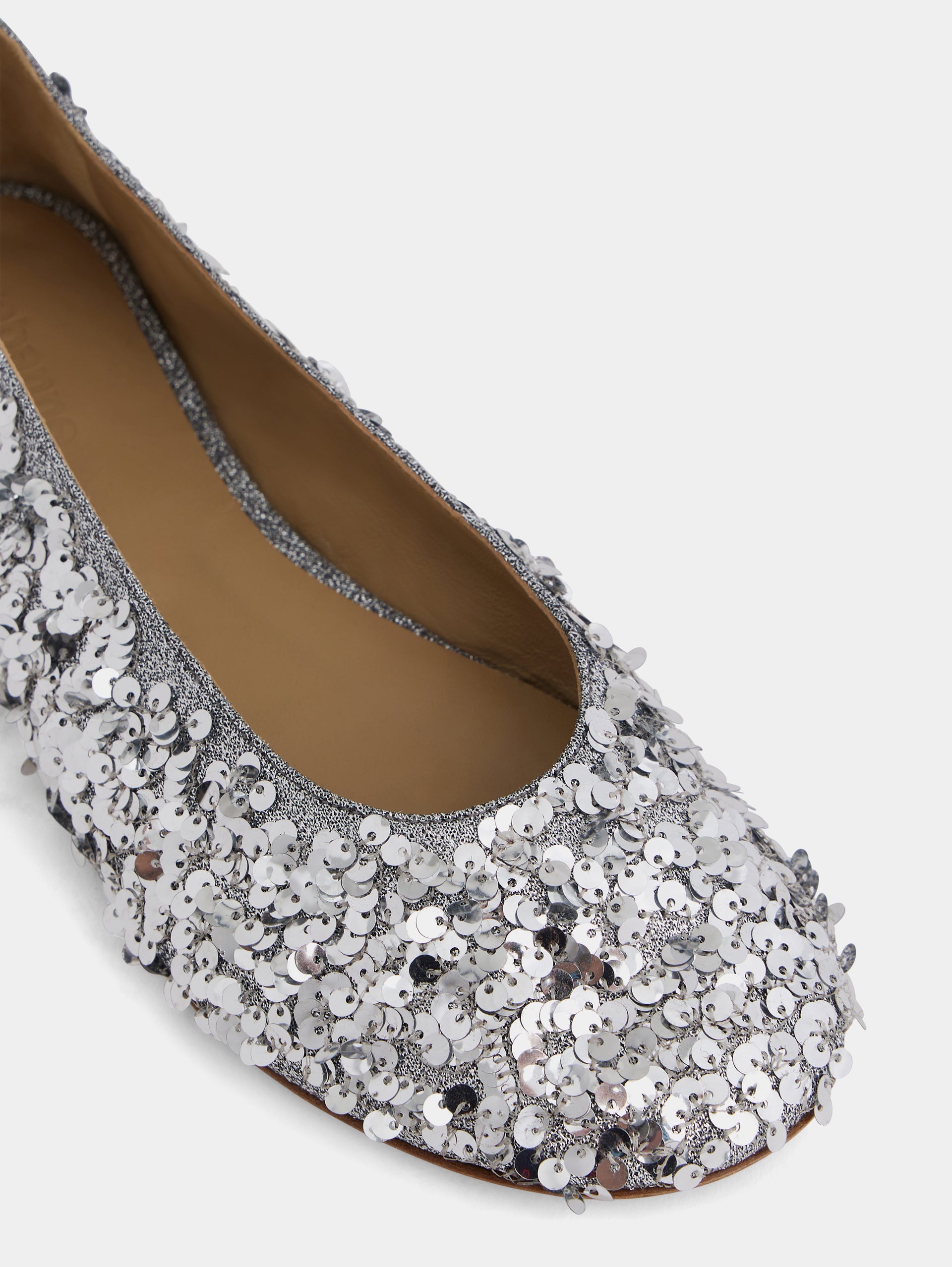 Ballerina with sequins silver position 4