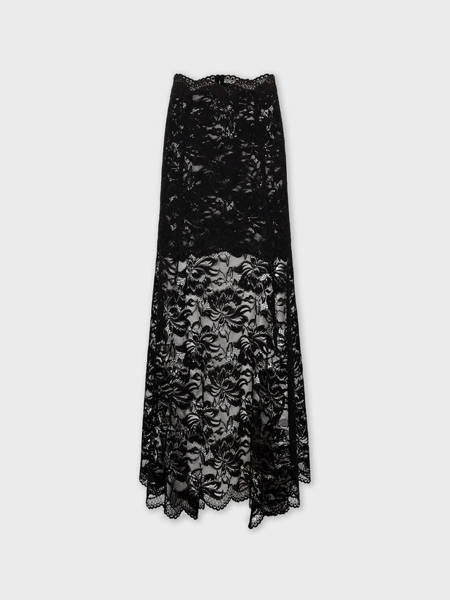 Long flared lace skirt - Image 1