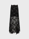 Long flared lace skirt