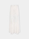 Jupe longue évasée en dentelle