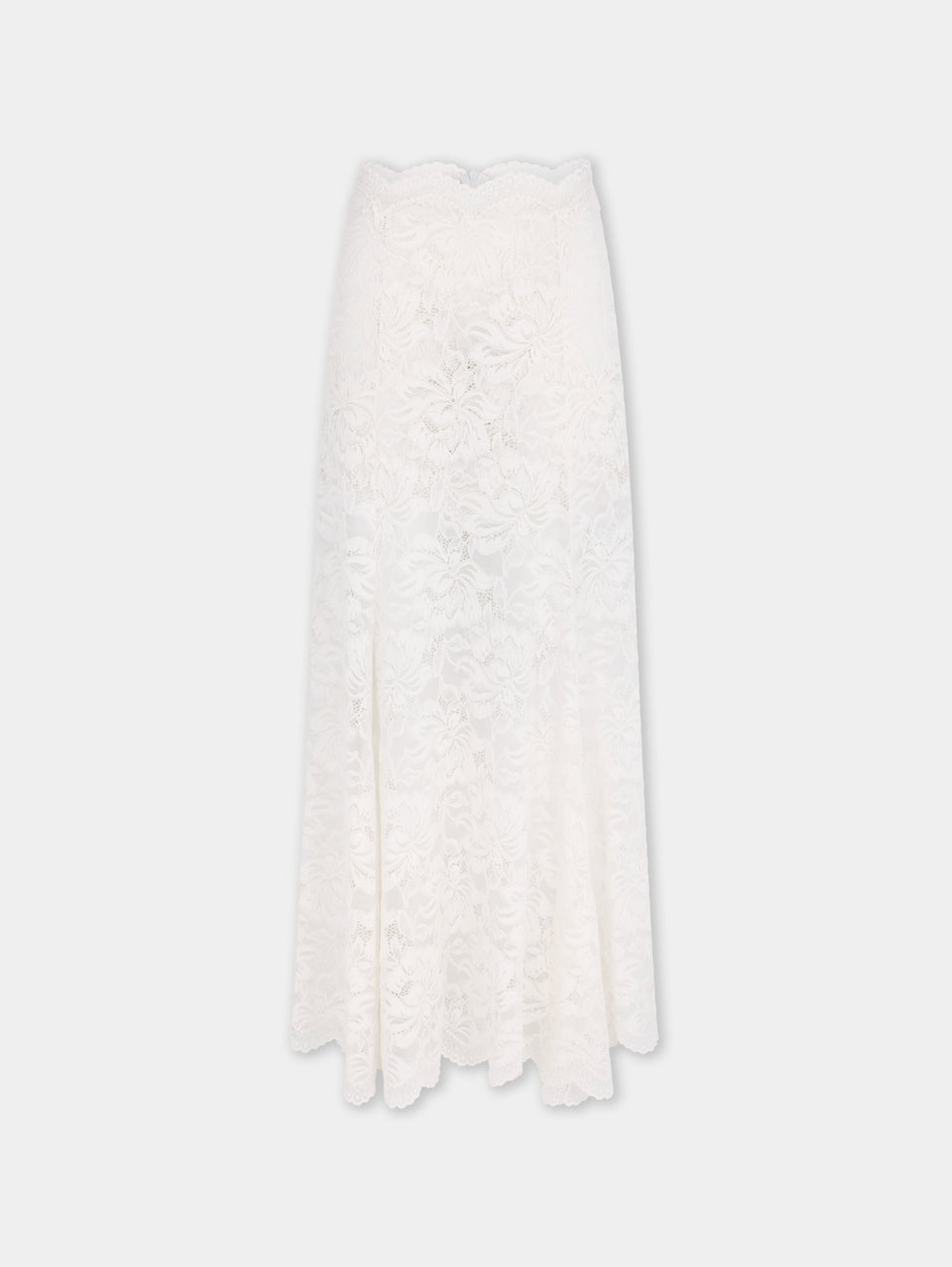 Long flared lace skirt - Image 1