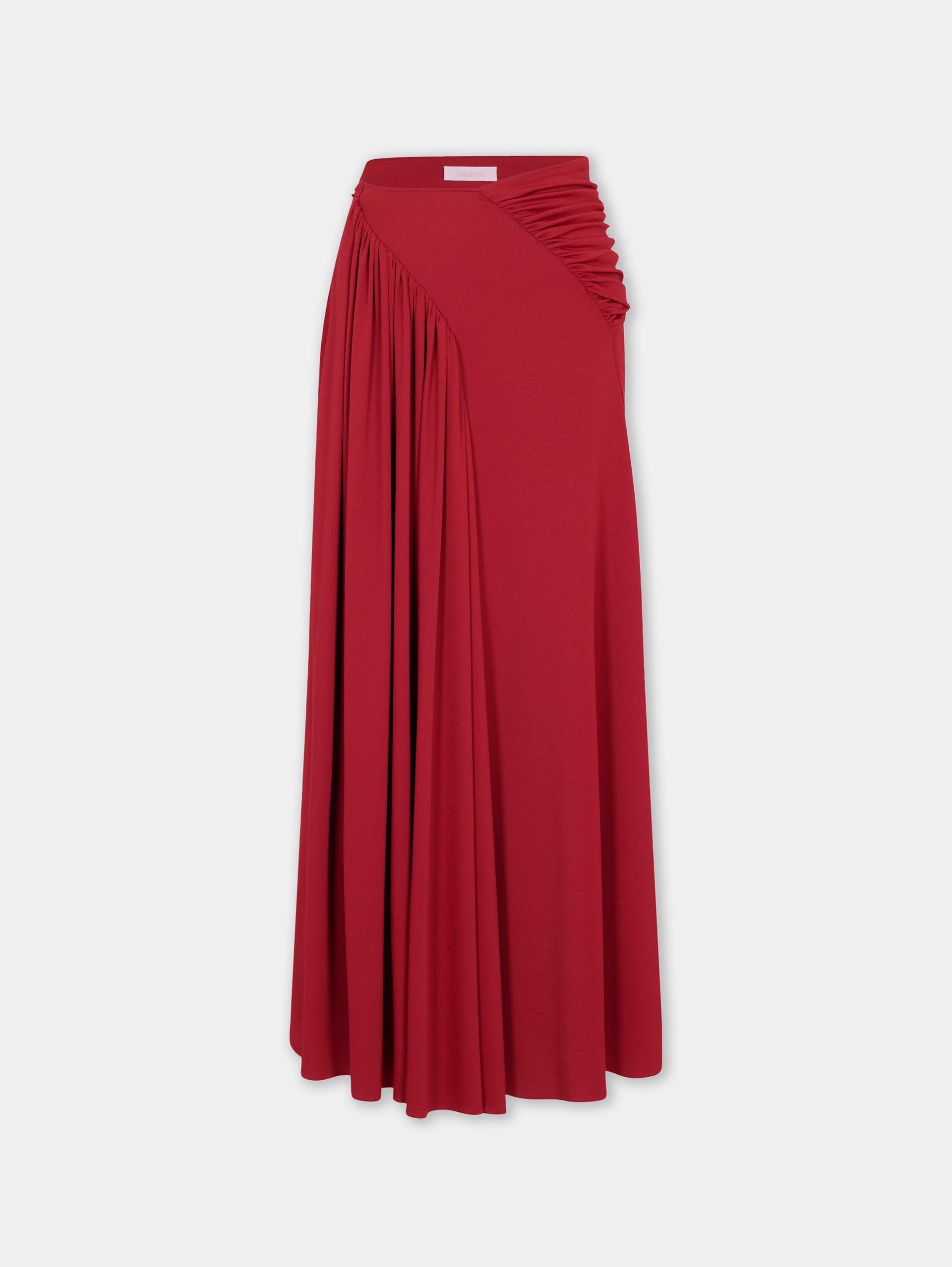 Long skirt with ruched details position 1