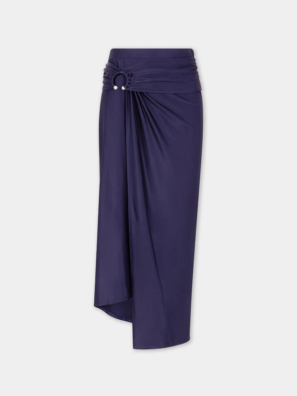 Midi piercing jersey skirt - Image 1