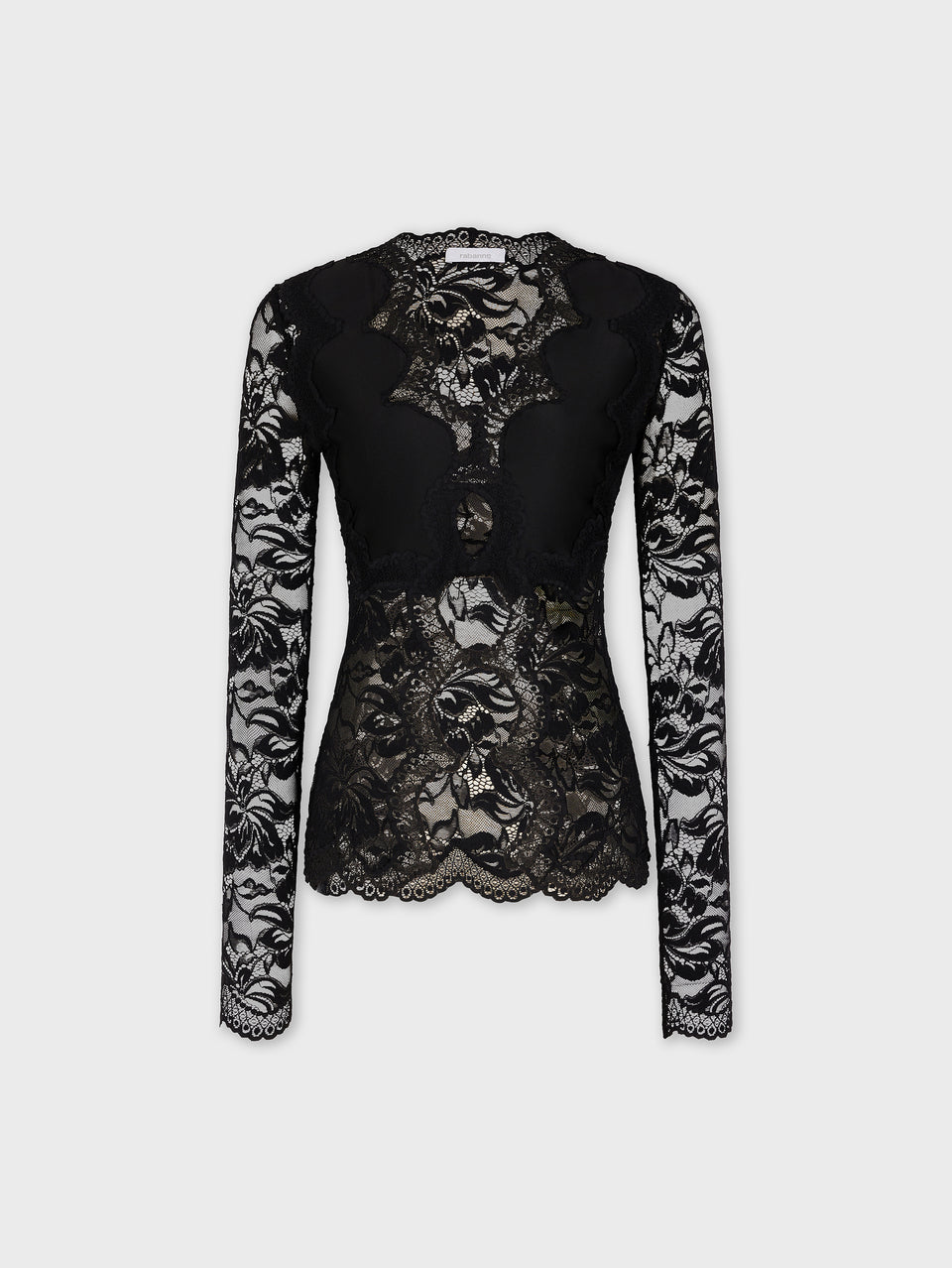 Long-sleeved lace top - Image 1