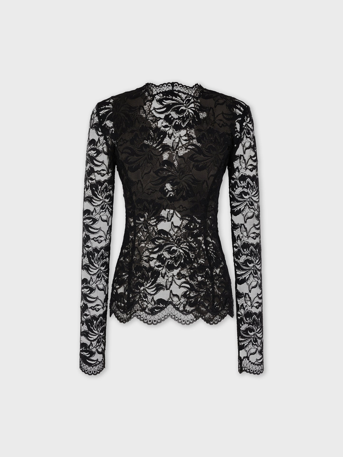 Long-sleeved lace top
