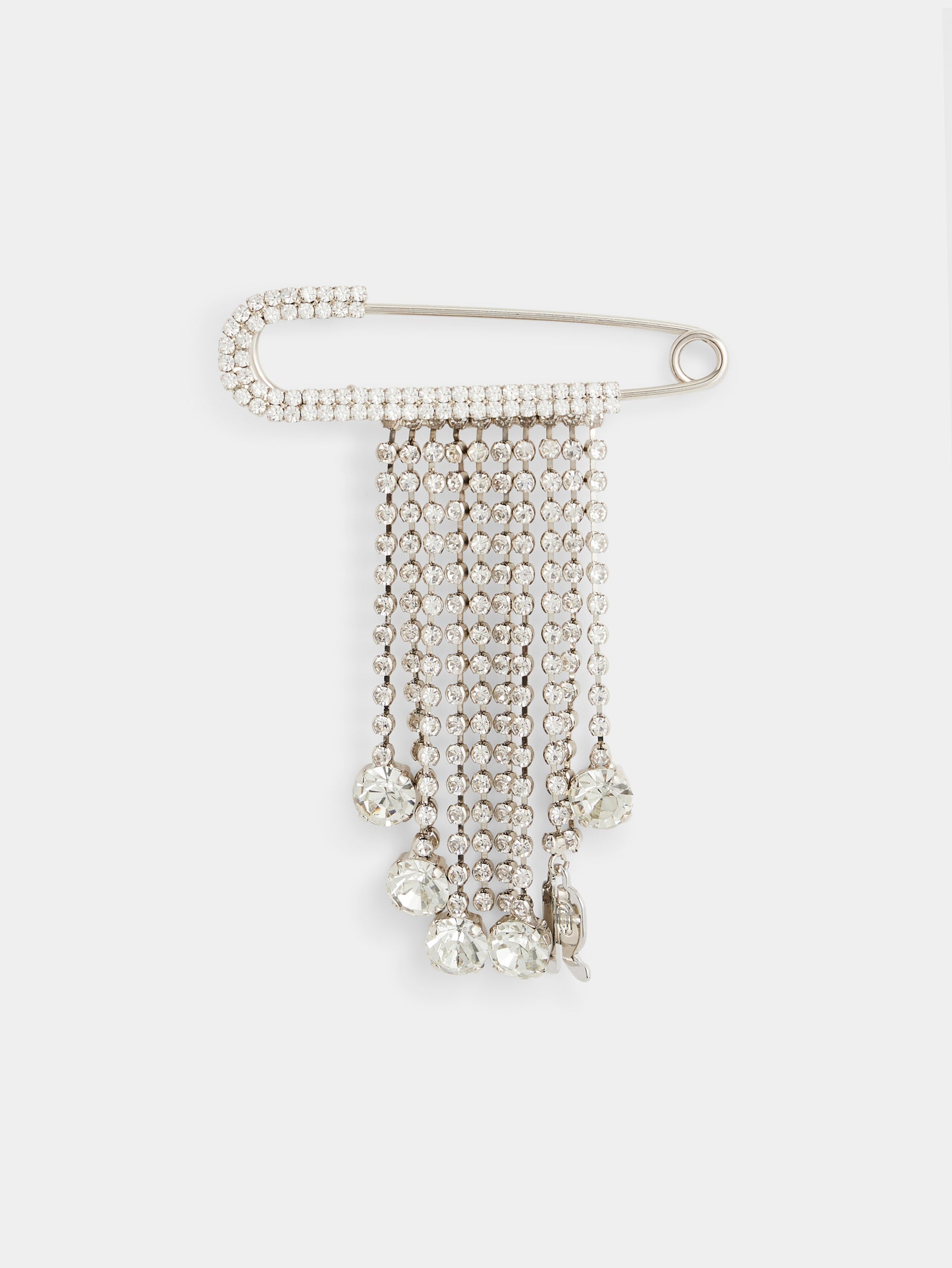 Pin charm with strass silver position 1 - Image 1