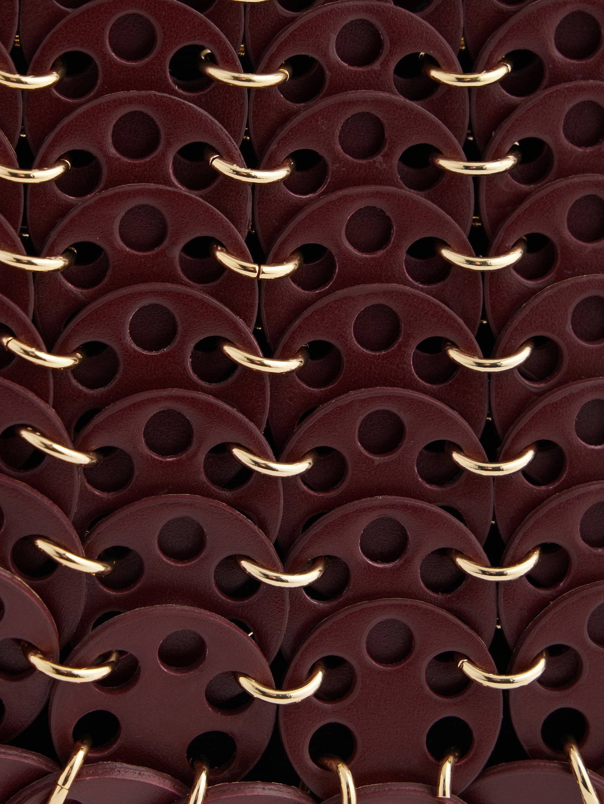 Moon reversible Flip bag in leather burgundy position 7