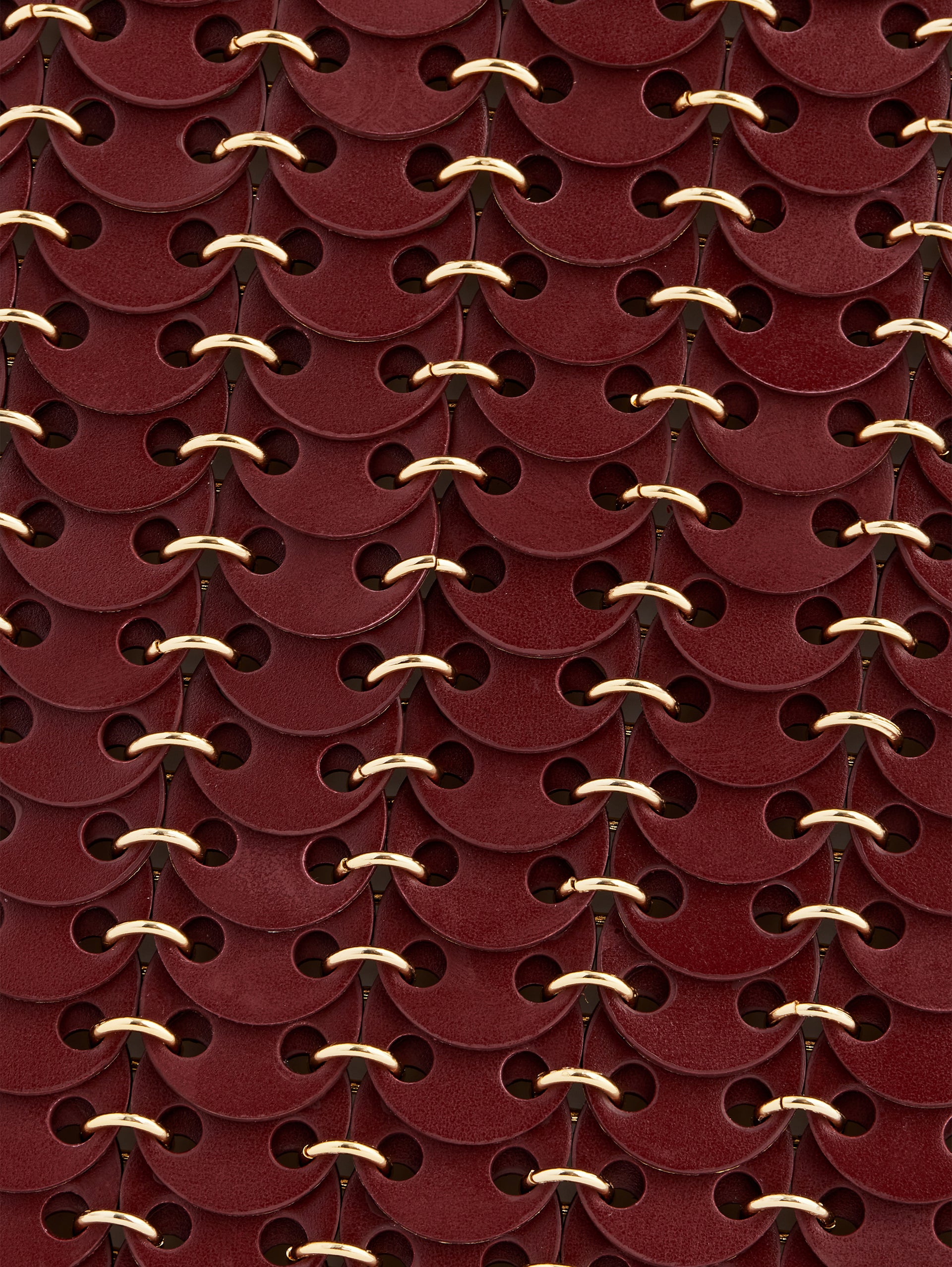 5969 reversible Flip bag in leather burgundy position 5
