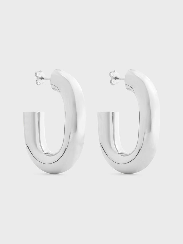 Silver XL Link earrings - Image 1