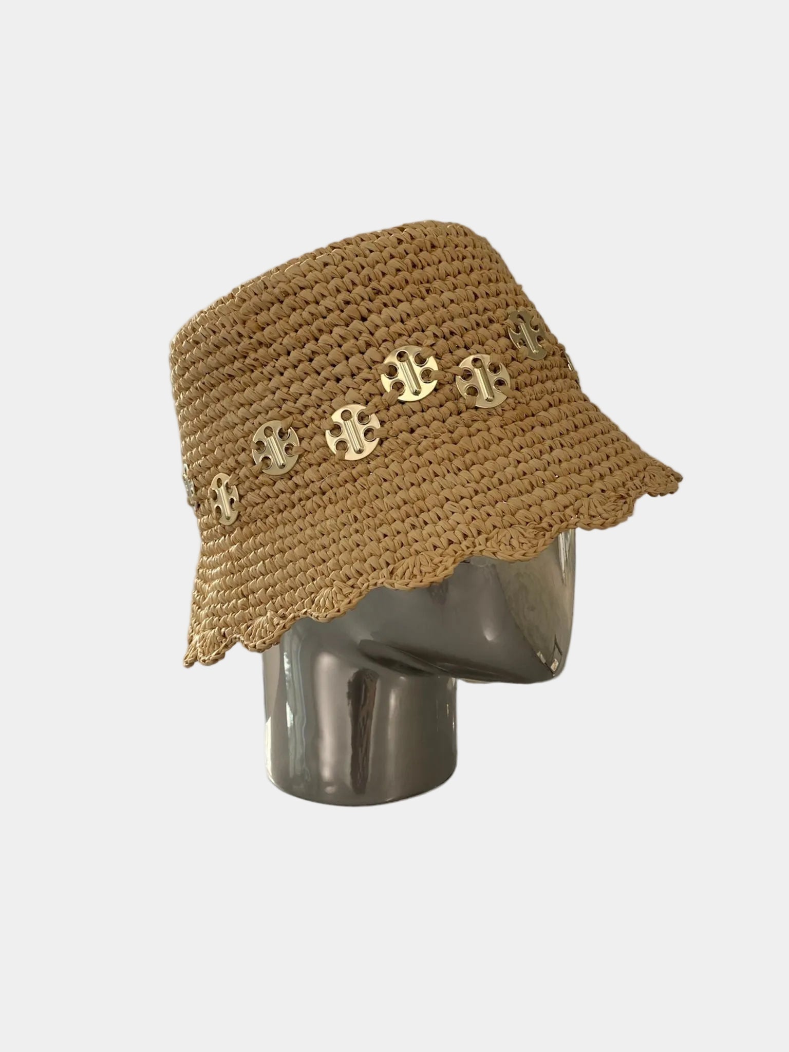 BEIGE BOB IN RAFFIA