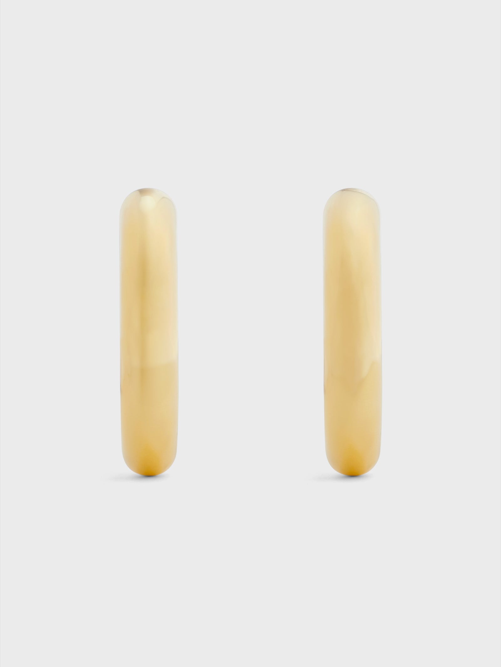Gold XL link earrings position 2 - Image 3