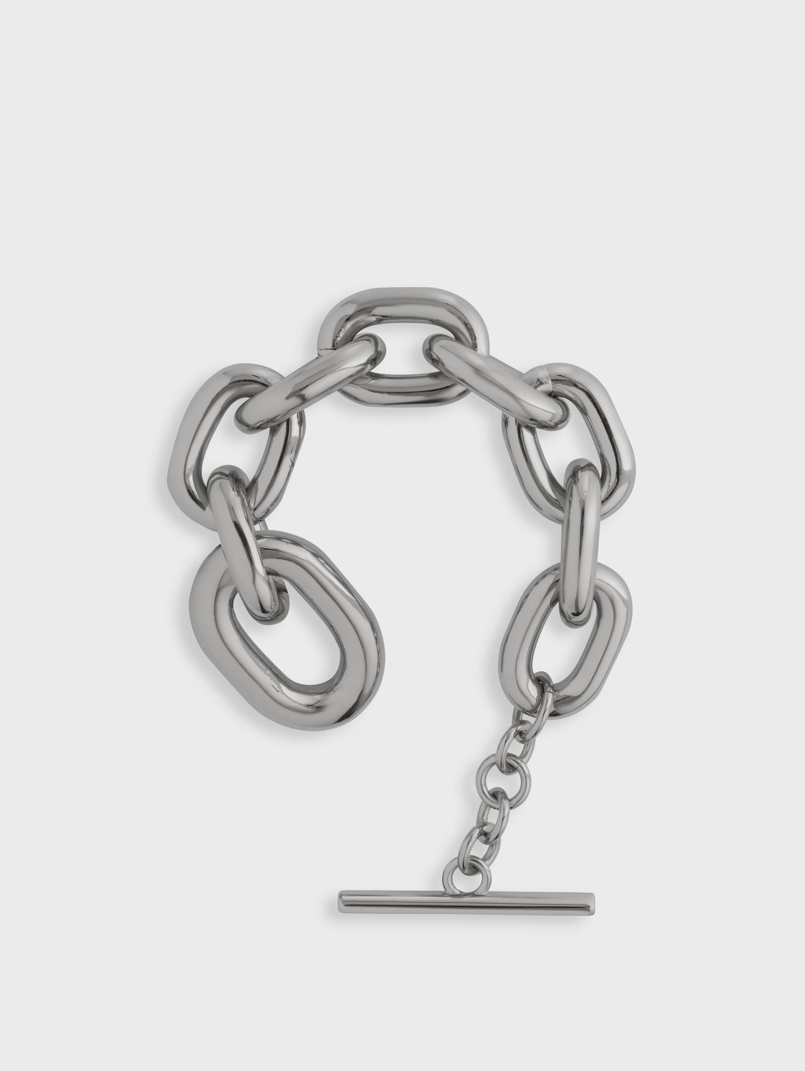 Silver XL link bracelet position 3 - Image 3