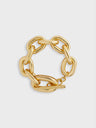 Gold XL link bracelet