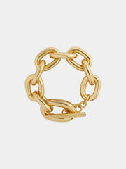 Gold XL link bracelet position 1
