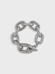 Silver XL link bracelet