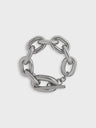 Silver XL link bracelet