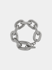 Silver XL link bracelet