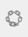 Silver XL link bracelet