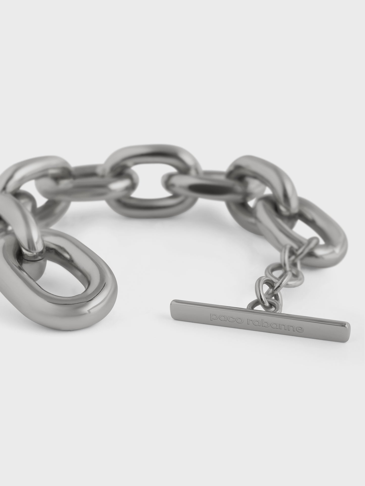 Silver XL link bracelet