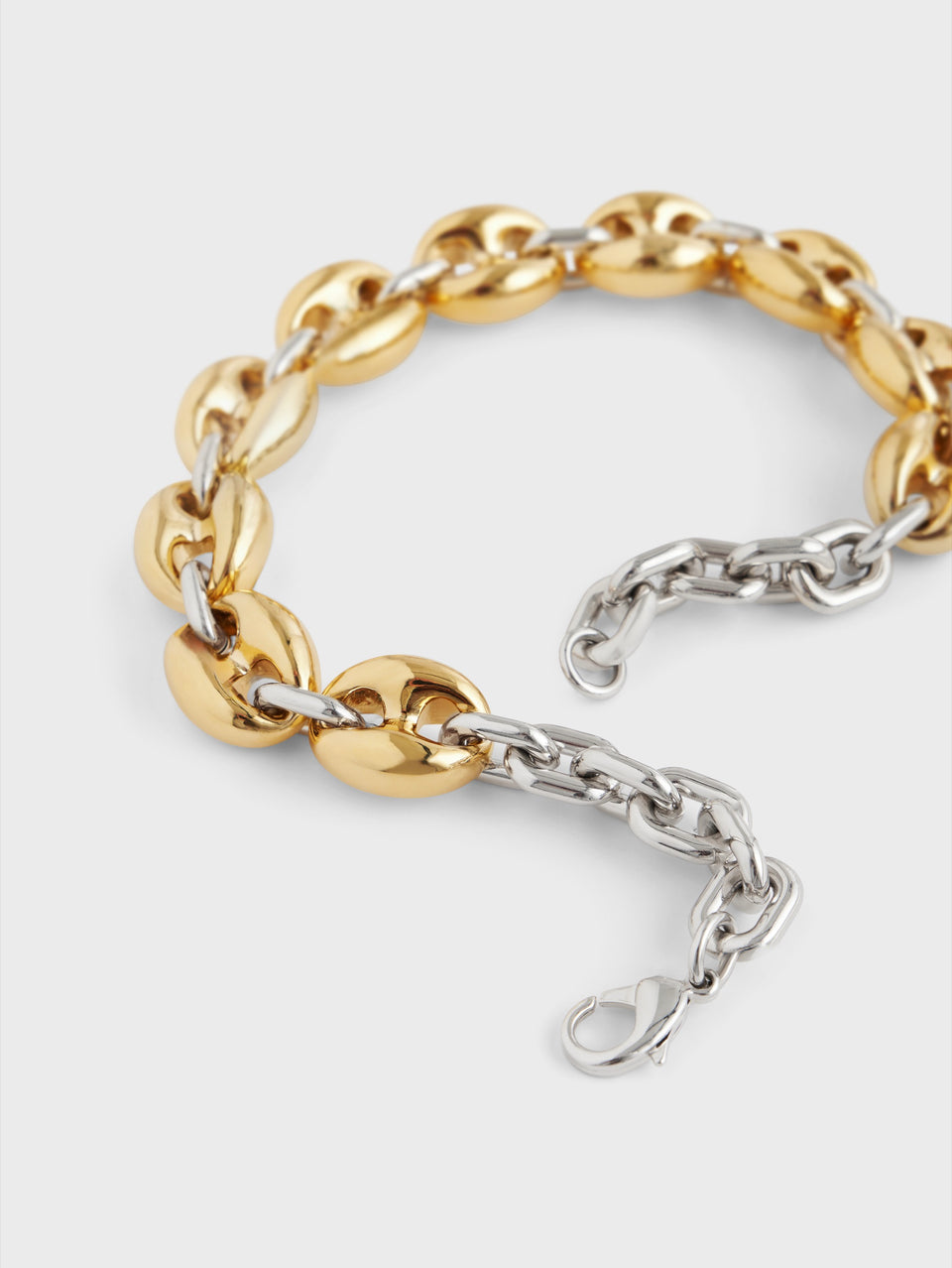 Eight chunky gold/silver necklace - Image 2