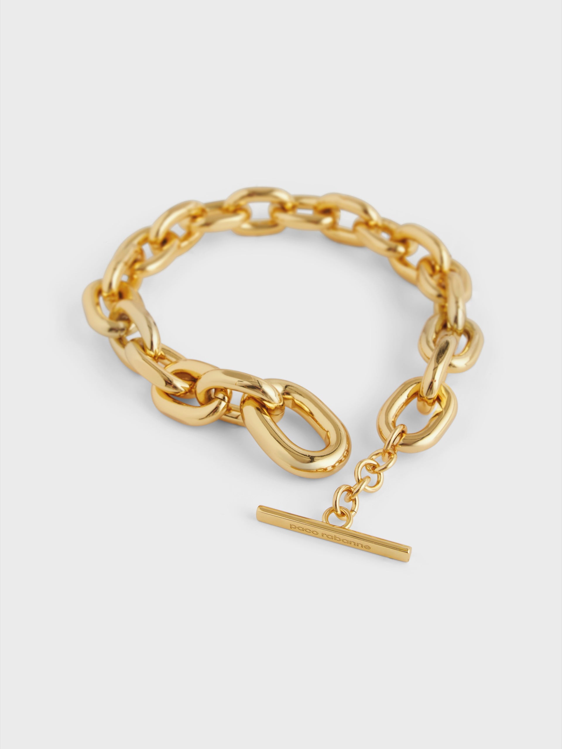 Gold XL Link necklace position 4