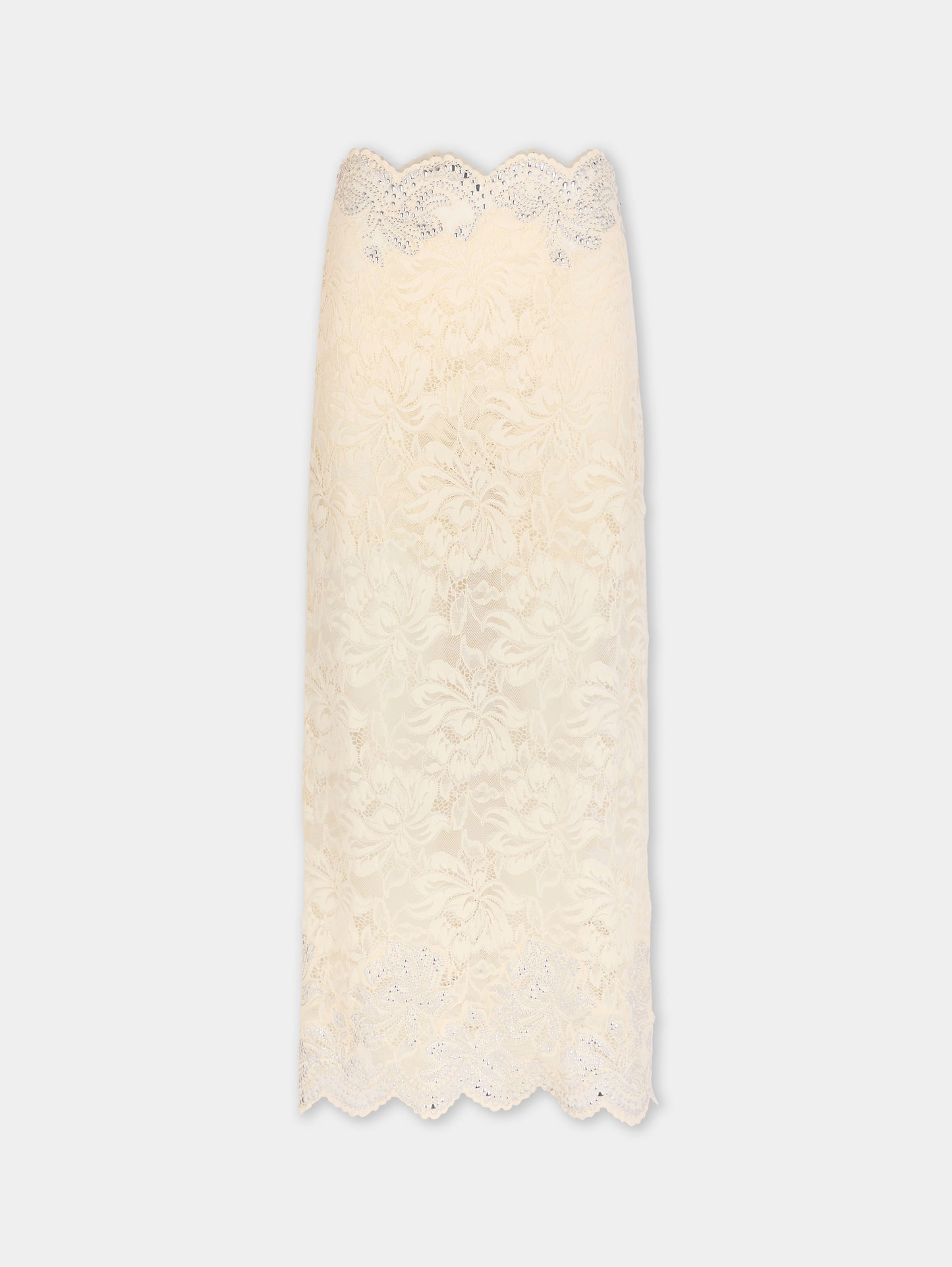 Midi skirt in lace