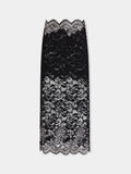 Midi skirt in lace black position 2