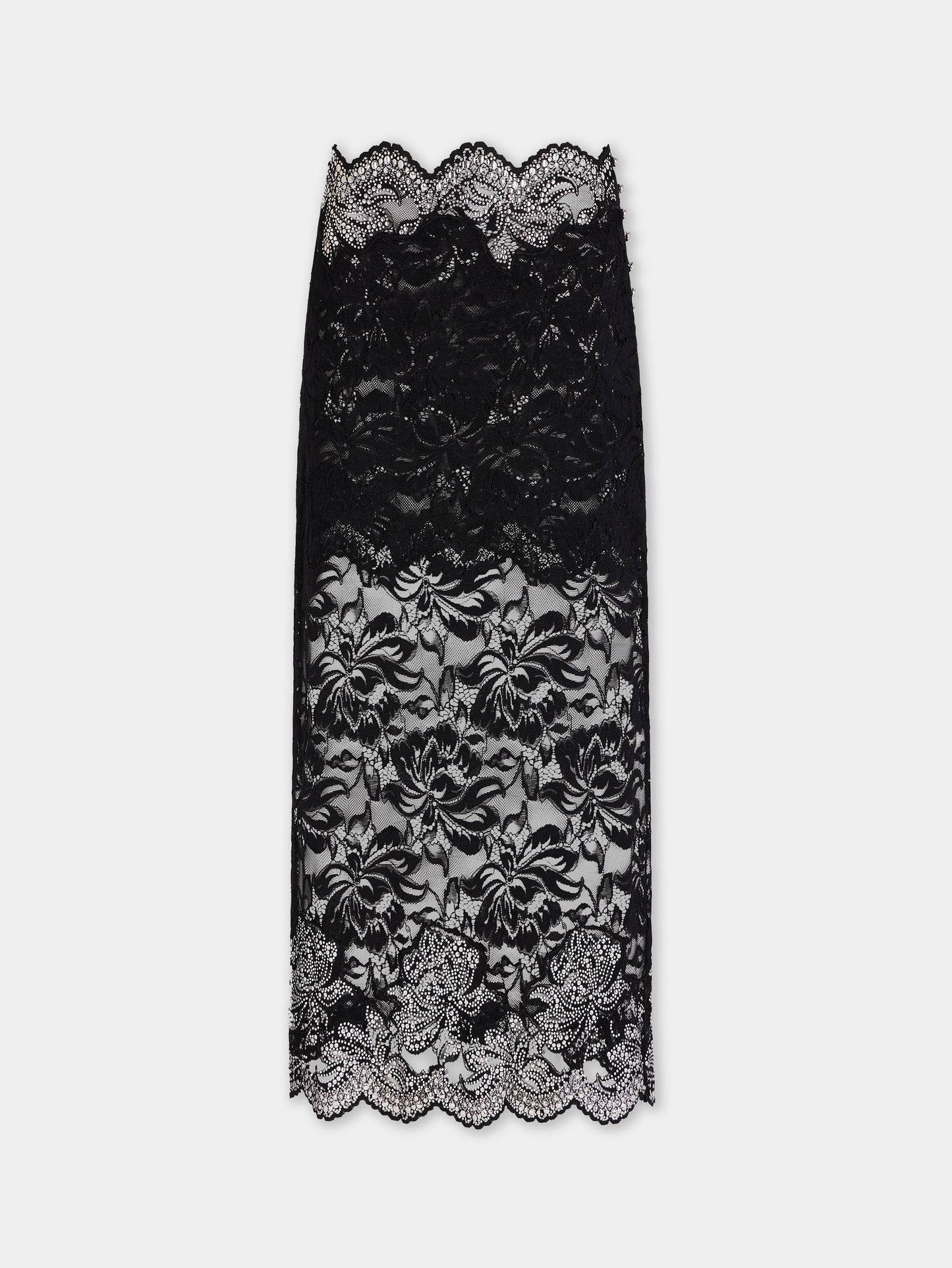 Midi skirt in lace