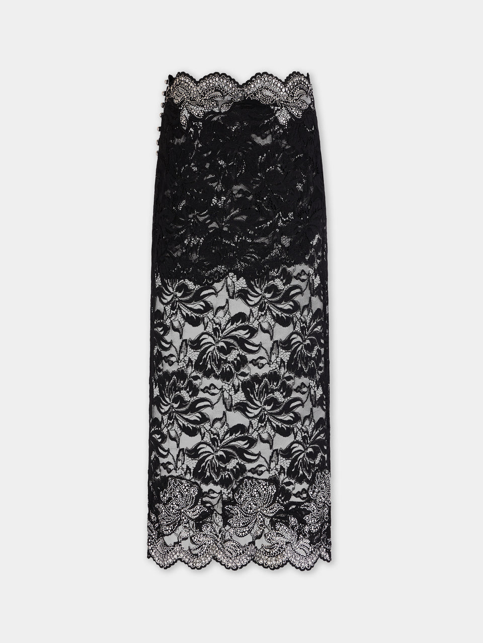 Midi skirt in lace - Image 1