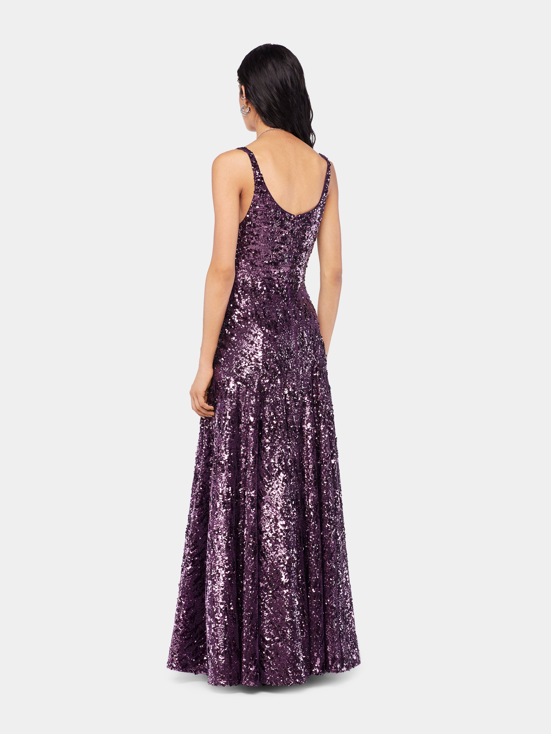Gown sequin dress position 4