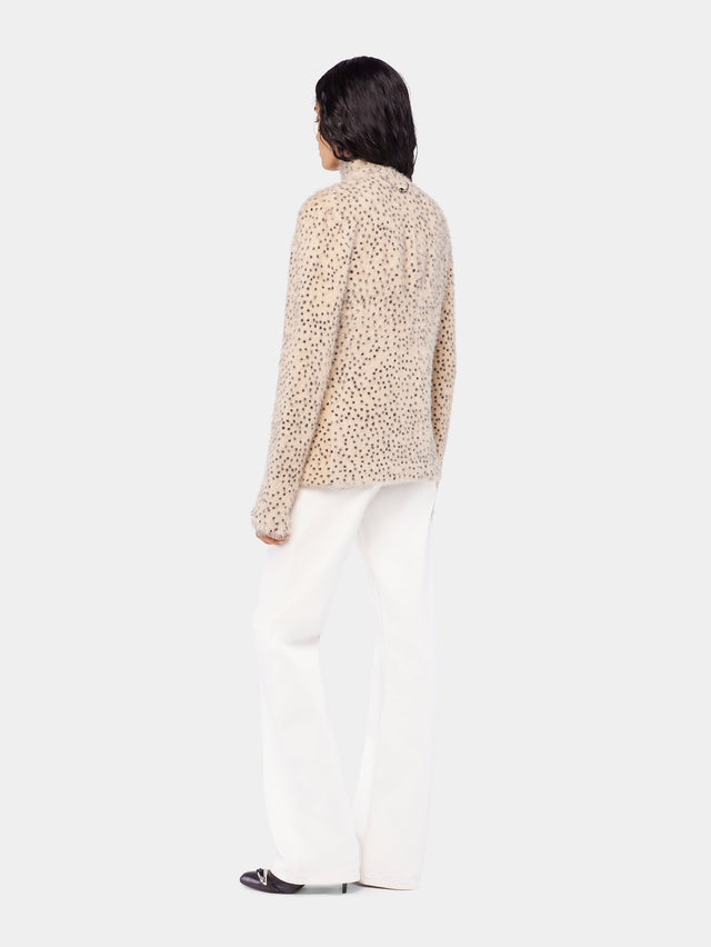 Cardigan in brushed knit - Image 3