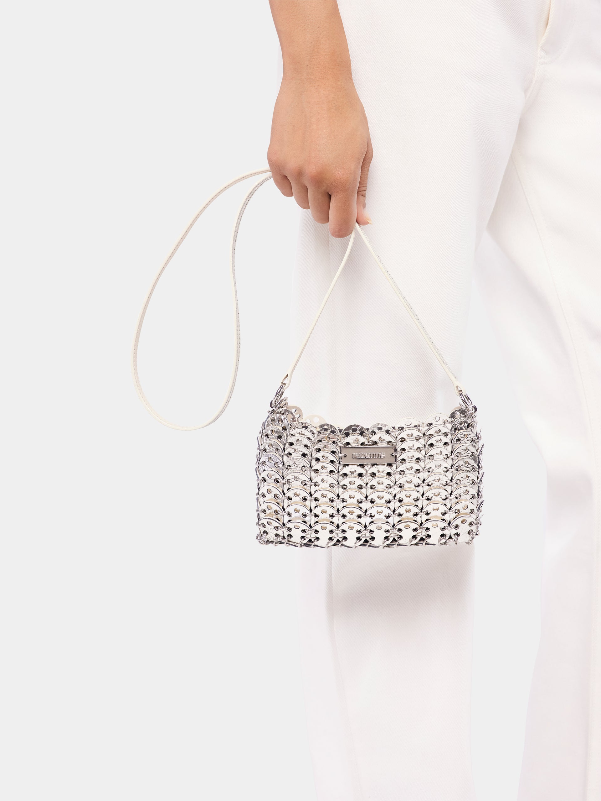 9969 reversible nano flip bag in leather ivory position 9