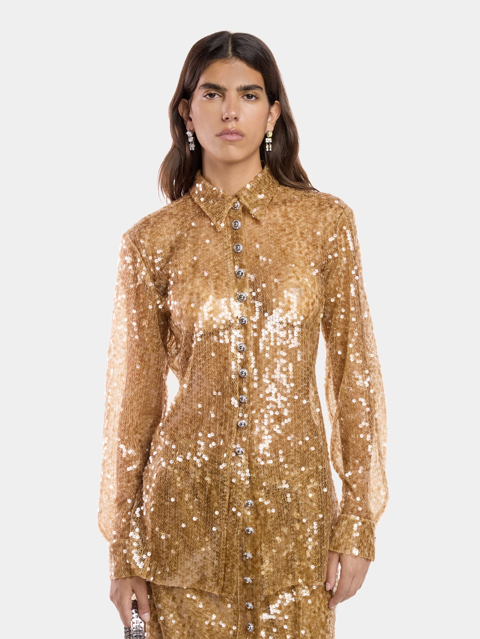 SEQUIN-EMBROIDERED SHIRT - Image 3