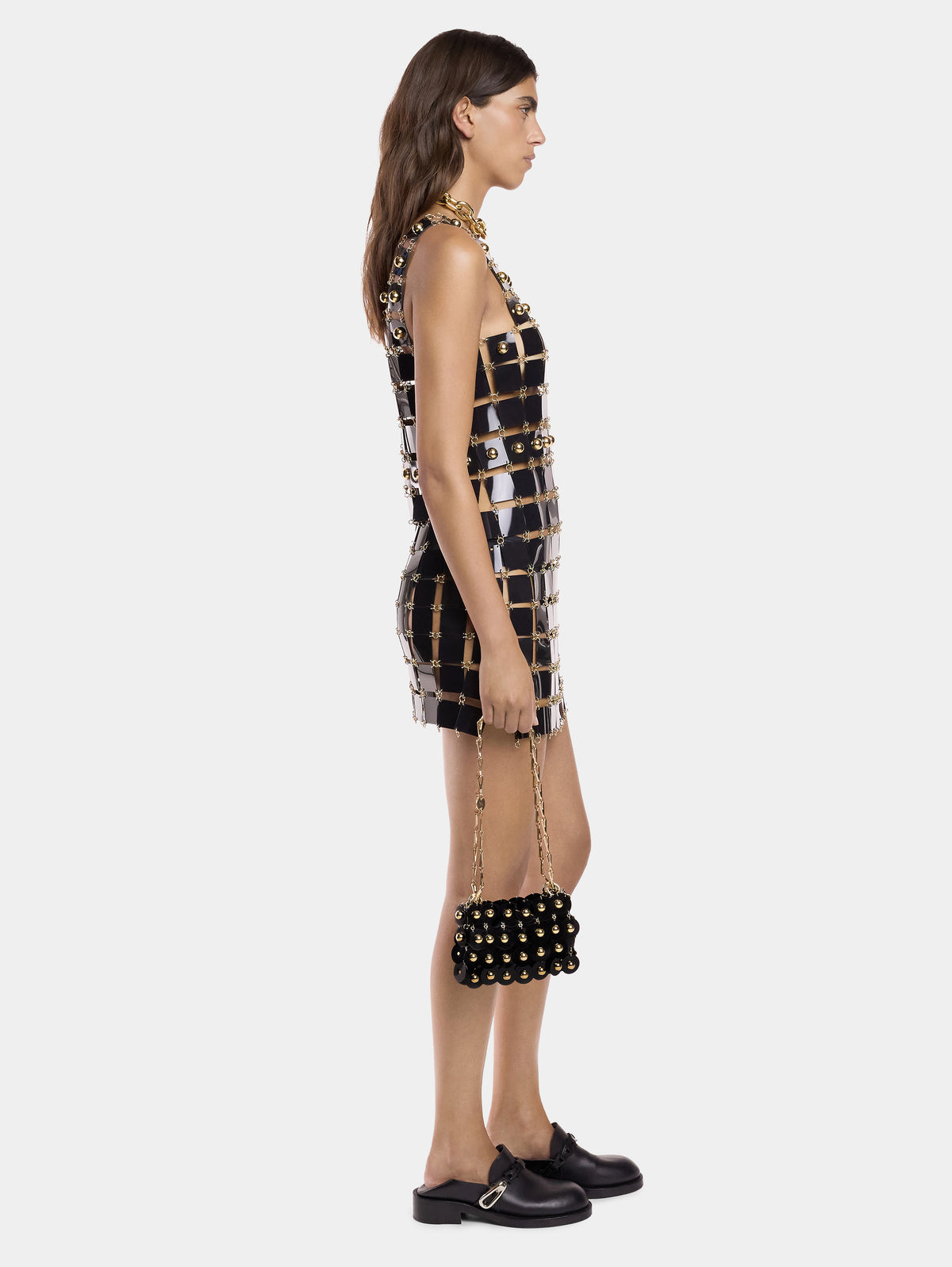 ROBE COURTE EN ASSEMBLAGE RHODOÏD