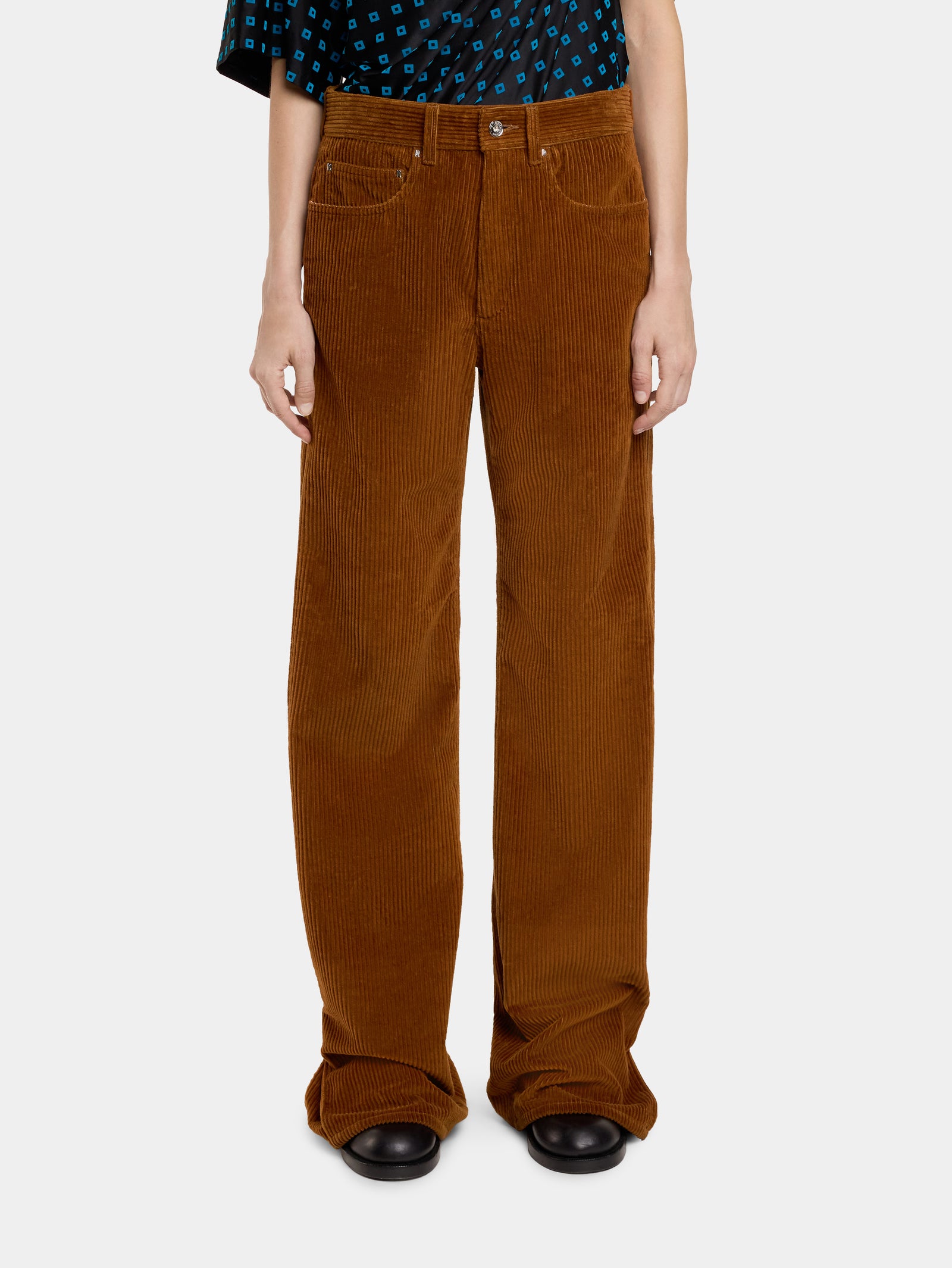 WIDE-LEG PANTS IN CORDUROY - Image 3