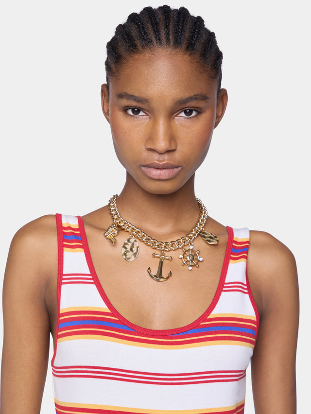 Gold choker with medals - Image 2