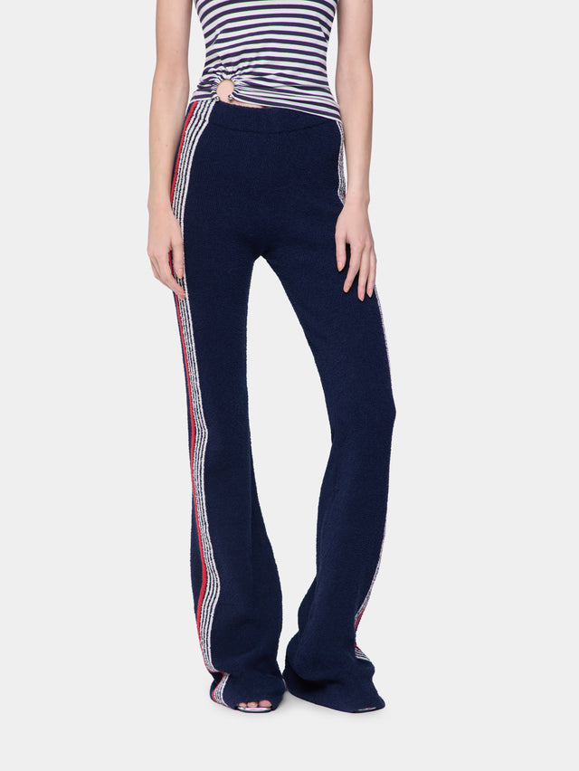 Flare trousers in terry jersey - Image 3