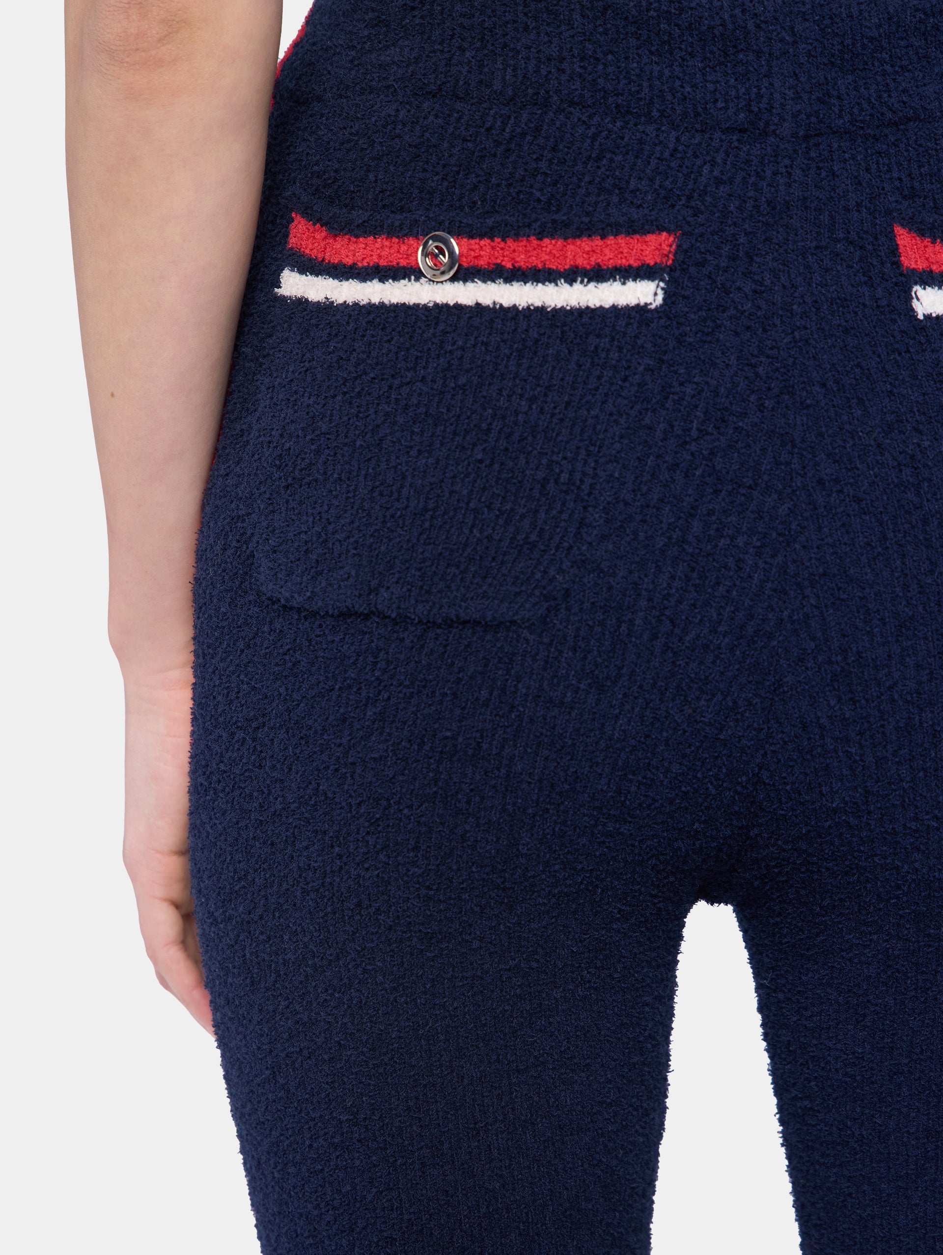 Flare trousers in terry jersey position 4