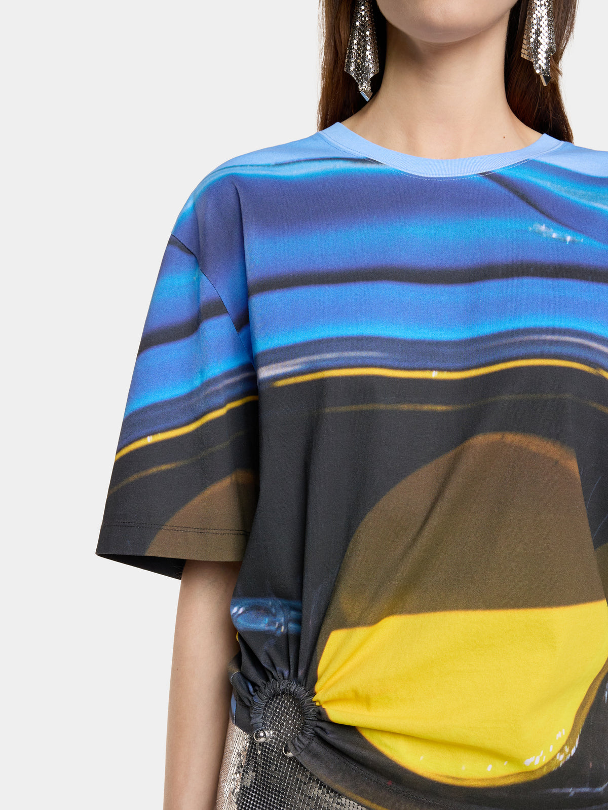 PIERCING TEE-SHIRT "FAST CARS" IN JERSEY - Image 2