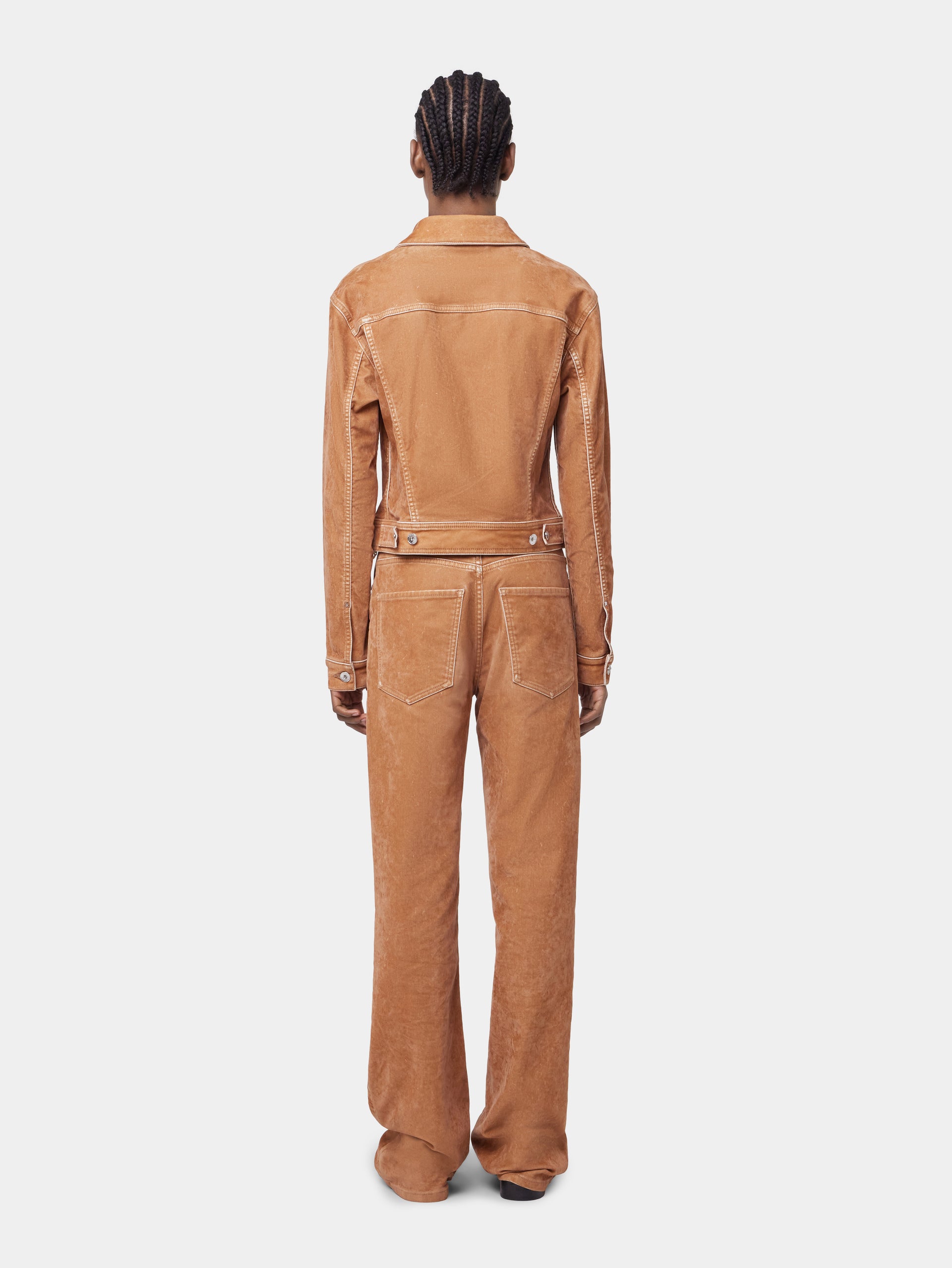 CARAMEL LONG-SLEEVED JACKET IN DENIM position 7