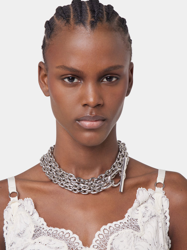 Silver XS link necklace - Image 1