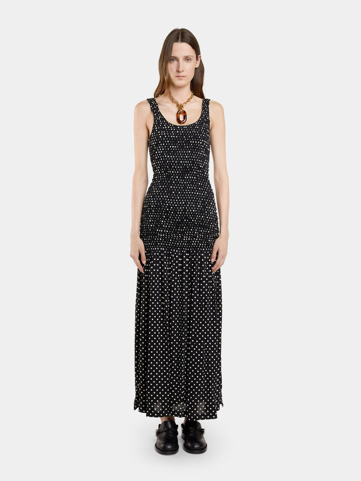 LONG CREPE DRESS - Image 2