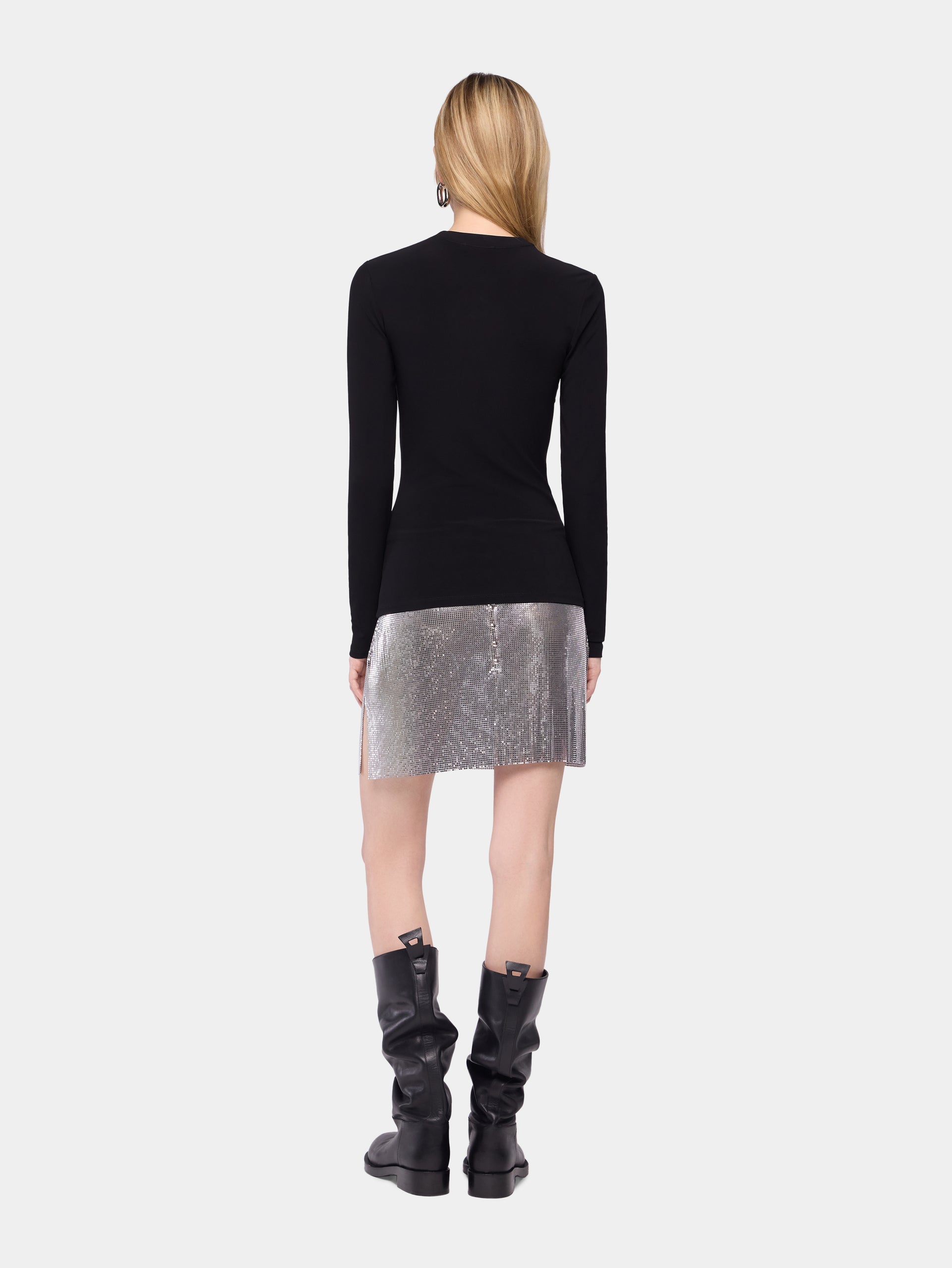 Draped top in jersey position 5