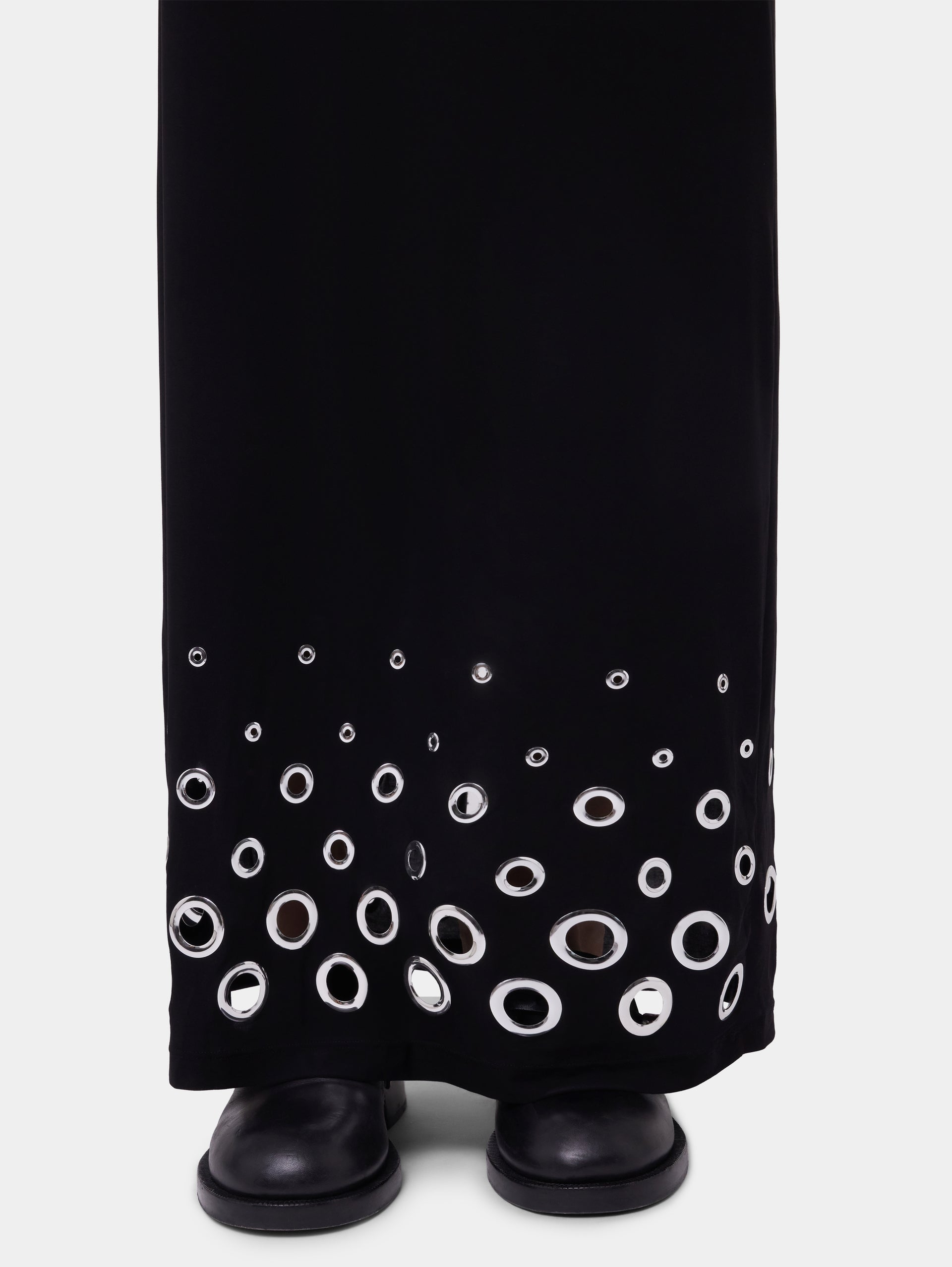 BLACK LONG SKIRT IN JERSEY SECOND-SKIN position 5