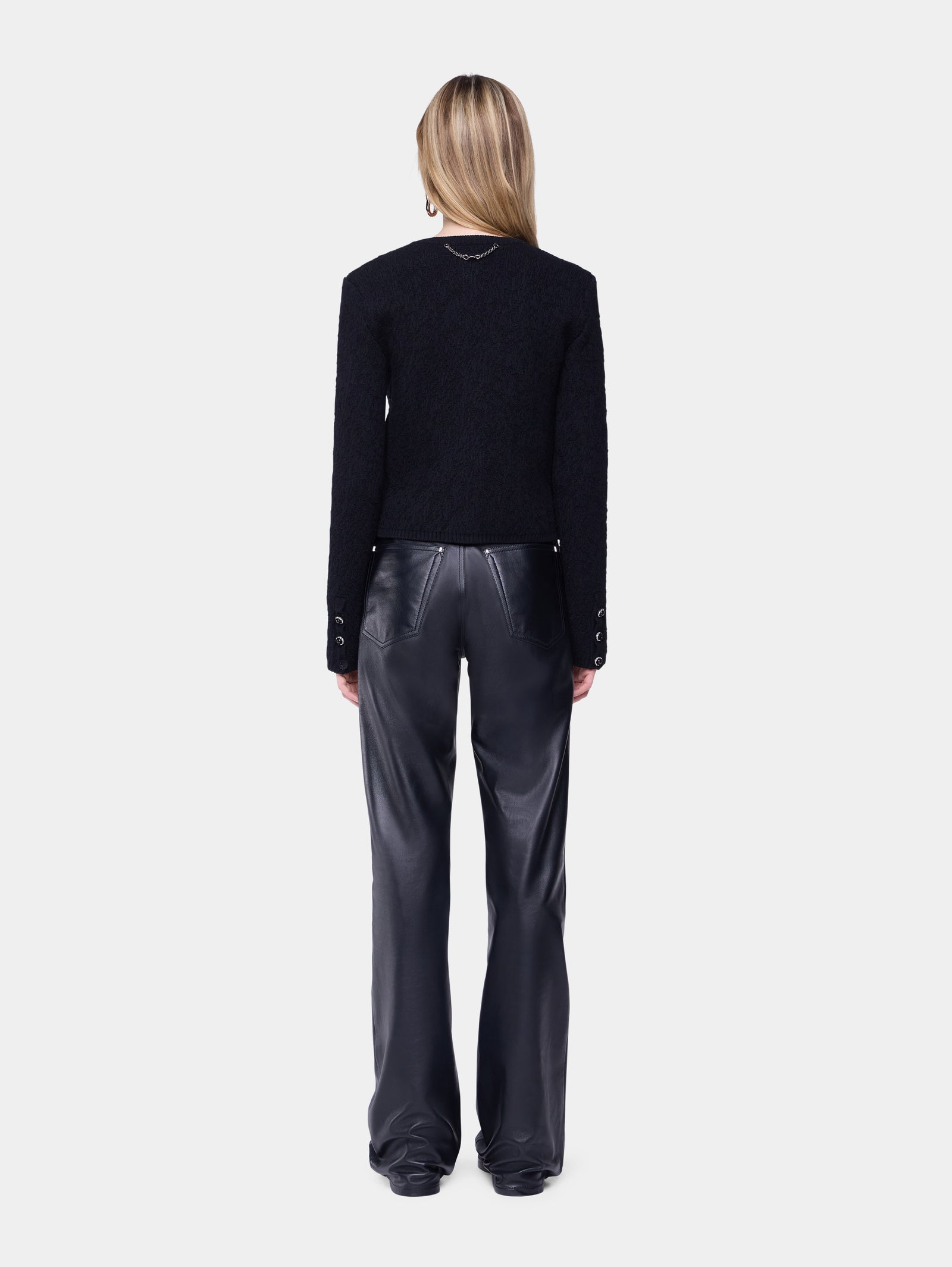 Knitted cardigan in wool position 3 - Image 3
