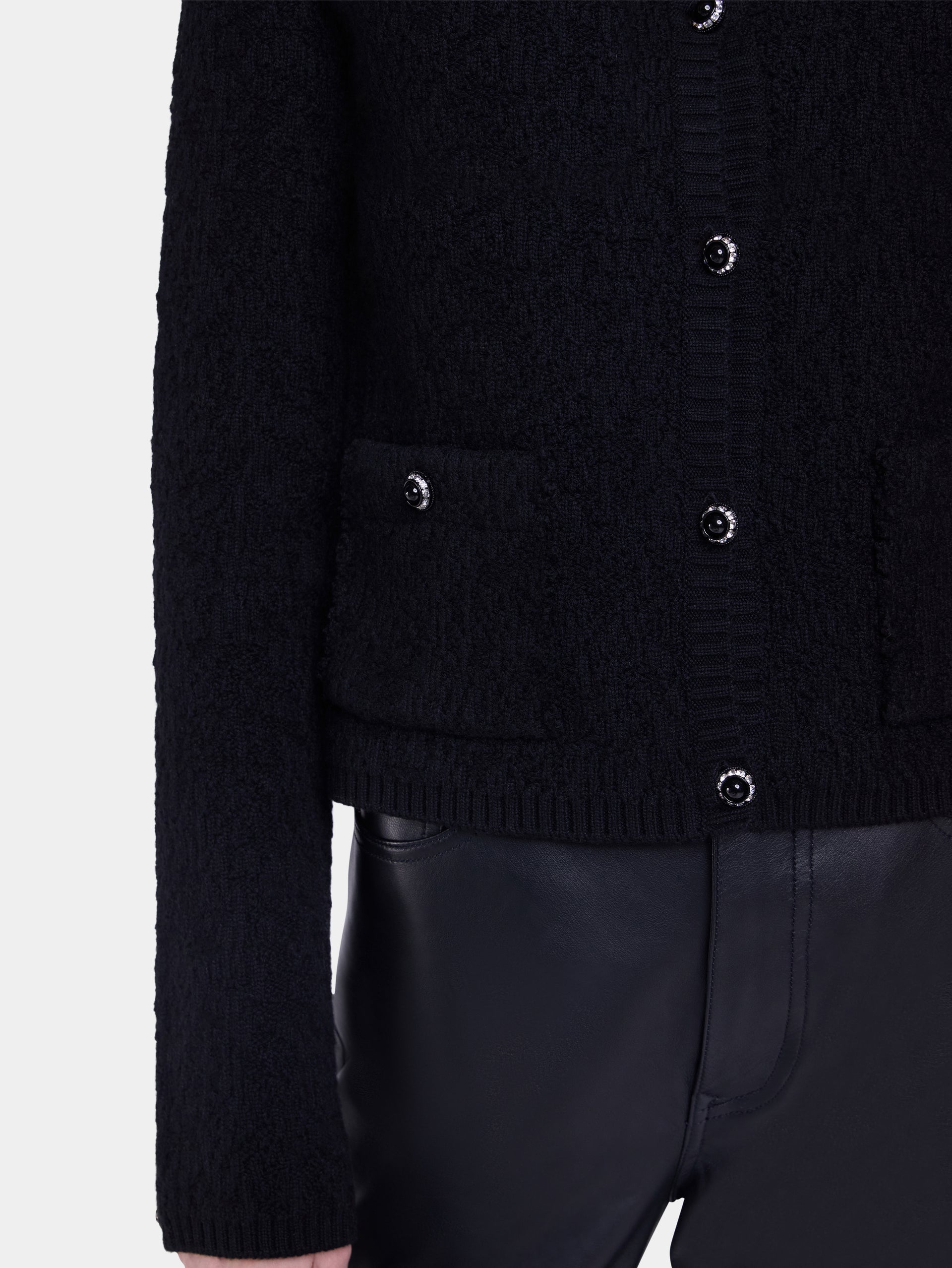 Knitted cardigan in wool position 4