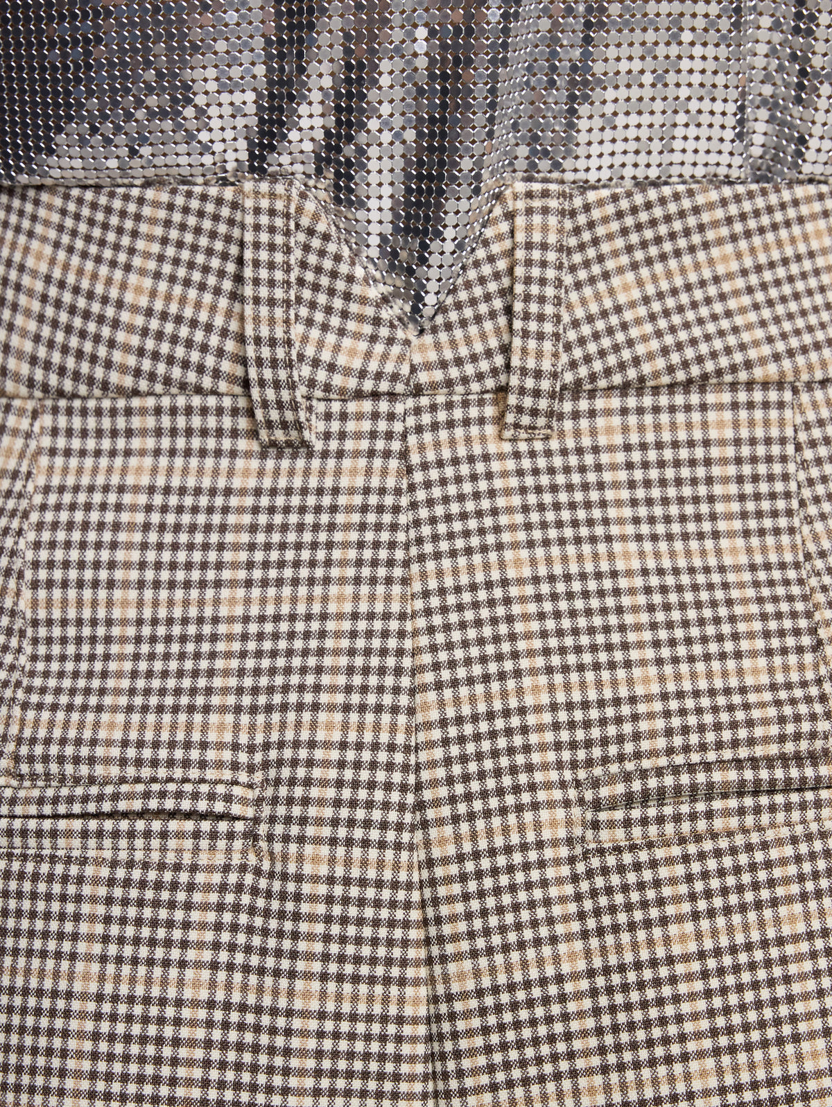 DOUBLE-PLEATED PANTS IN PRINCE OF WALES WOOL - Image 3
