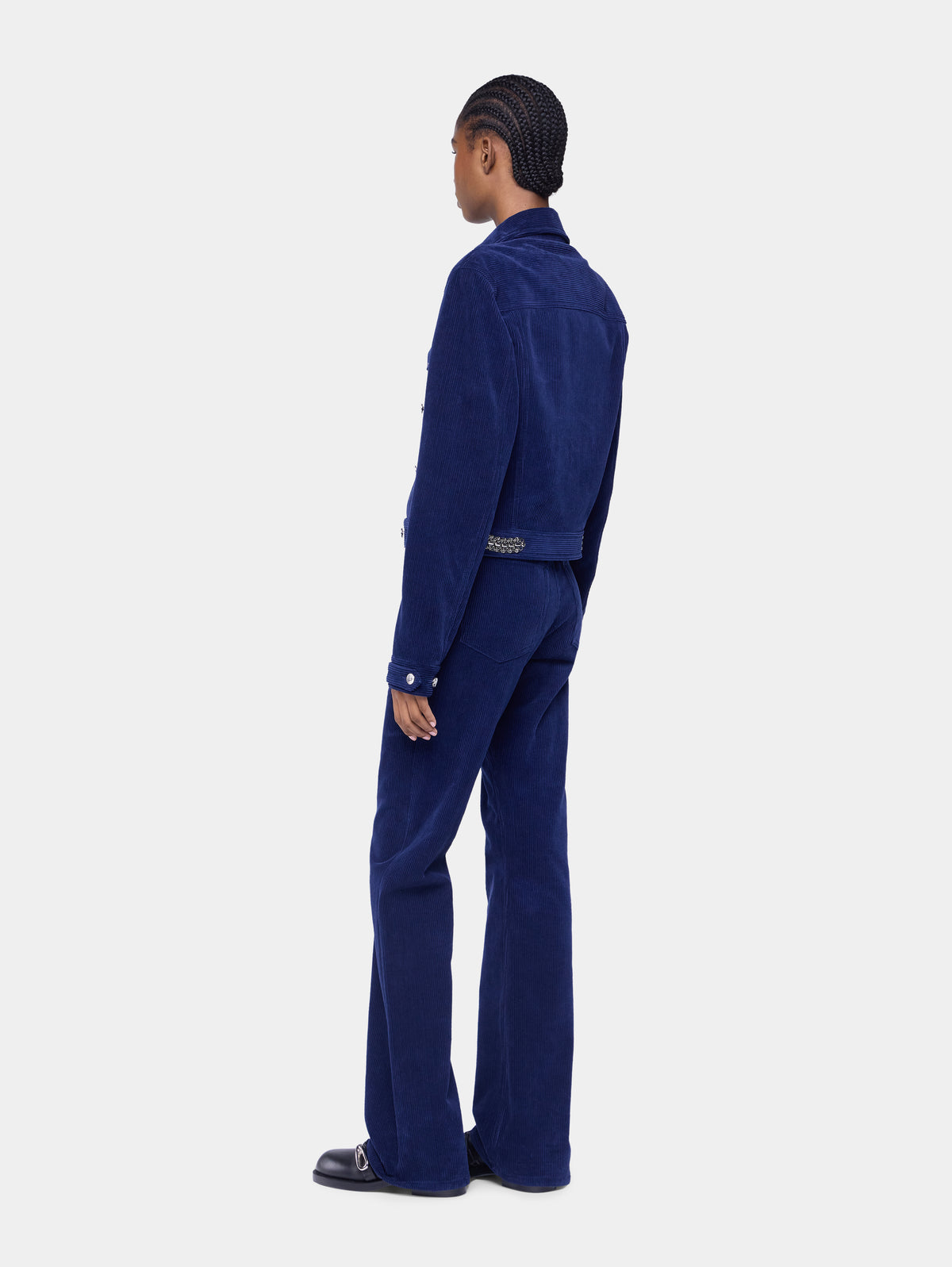 Trucker jacket in velvet position 5