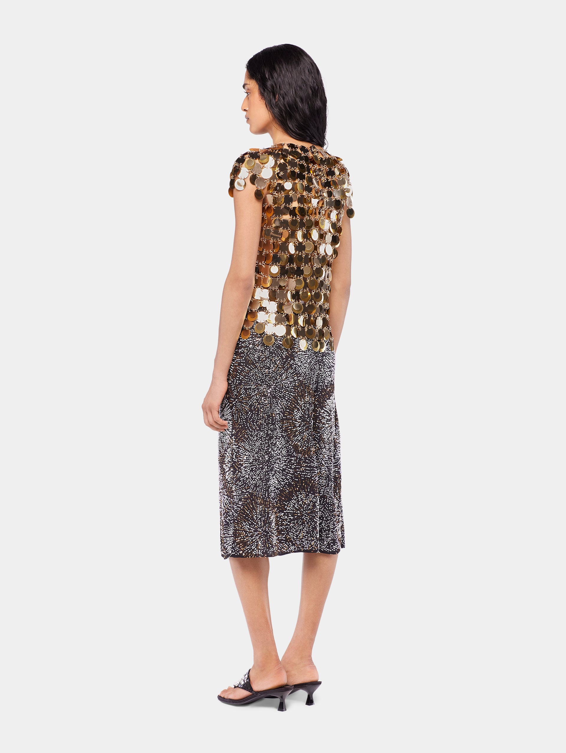 The gold Sparkle disc top position 4