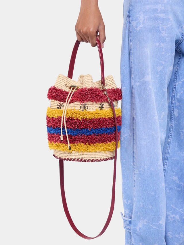 Raffia bucket bag - Image 2